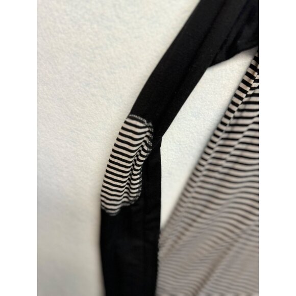 Down East Striped Elbow Patch Long Sleeve Crew Neck Casual Top Shirt Size Small - Picture 3 of 10